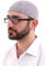 ihvan online Türkische muslimische Wintervernte Kufi -Hüte für Männer, Taqiya, Takke, Peci, islamische Mützen, islamische Geschenke, Standartgröße, hellgrau