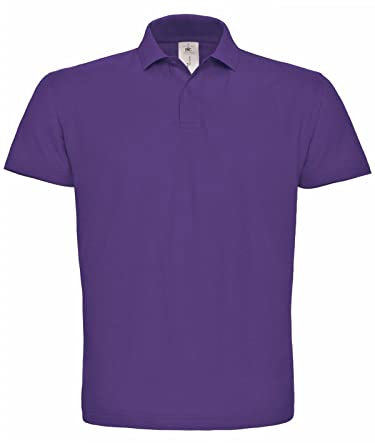 Niscioma Polo Uomo Manica Corta - T-Shirt con Colletto e 2 Bottoni, Abbigliamento da Lavoro Basic, T Shirt 100% Cotone Piquet, Maglietta Tinta Unita Modello 01