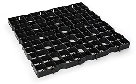 Core Grass Reinforcement | Grass Grids (800 X 800) 0.64 Square Metres | Neat Plastics Gravel Grass Grid Path Base Garden Greenhouse Deck Turf Lawn Shed Paving and Driveway (50mm Depth, Black)