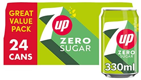 7UP Zero Lemon & Lime Cans 24 x 330ml