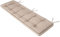 Bankauflage für Gartenbank, Polsterauflage, Sitzkissen, Bankkissen, Bankpolster mit 8 cm Dicke Polsterung, Auflage für Bänke, Made in EU - 150x50 cm - beige