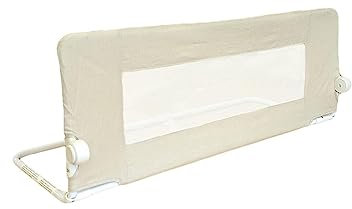 Safetots Deluxe Denim Extra Breites Bettgitter Natur, 140cm breit x 50cm hoch, Bettschutzgitter für Kleinkinder zur Sicherheit, sicheres Kindergitter für Betten