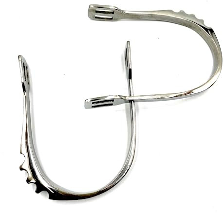 JA Horse Reitsporen Reiten Sporen hochwertiger Edelstahl Radsporen Sonnenradsporen Kugelsporen Ballsporen Schwanenhalssporen Hammersporen Knopfsporen Riffelsporen Stecksporen (Unisex 5, Riffelsporen)
