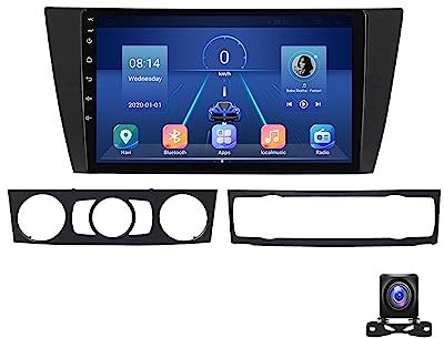DEHIWI 9-Zoll-Android 12 Multimedia-Autoradio Für BMW 3-Series E90 E91 E92 E93 GPS-Navigation Auto-Player Mit 720P Rückfahrkamera/Lenkradsteuerung/4G/USB/RDS/DSP/Carplay/Android Auto,M100s