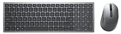 DELL KM7120W Souris clavier incluse RF sans fil +, W127158677 (inclus RF sans fil + Bluetooth QWERTY gris nordique, titane)