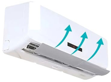 BREZO Portable Air Conditioners Vent Deflectors, Adjustable Anti Direct Blowing Windshield Air Conditioning Baffles, Wind Direction Telescopic Air-con Deflectors for Home/Office