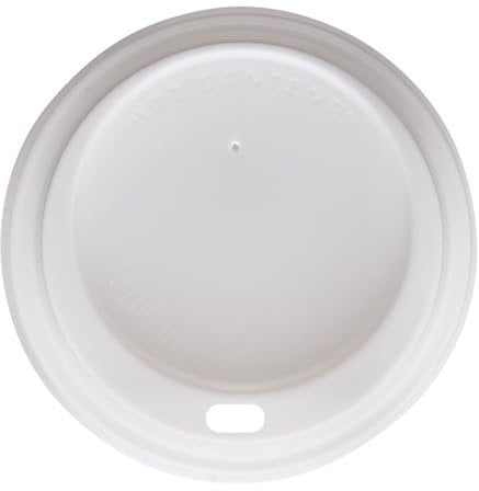 GoCoPack Sip Lids for Paper Coffee Cups: Pack of 100 Plastic White Sip Lids to Fit Standard 12oz-16oz Paper Cups