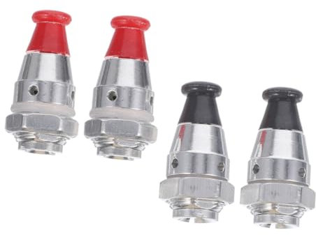 NAMOARLY 4pcs Pressure Cooker Parts Kitchen Gadgets Pressure Cookers Parts Pressure Cooker Accessories Pressure Cooker Whistle Safety Valves Aluminum Alloy Steam Valve Universal