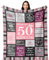 Yesbird 50 Geburtstag Frauen, 50 Geburtstag Deko, 50. Geburtstag Frauen, Geschenke zum 50 Geburtstag Frau, Geschenk 50. Geburtstag Frau Decke 150x130CM