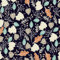 Self Adhesive Wallpaper Black,44 x 300 cm Black Floral Leaf Wallpaper Blue Orange Grey Plants Wall paper Colorful Flower Wall paper Self Adhesive Furniture Wrap for Living Room,Bathroom,Cabinets