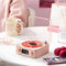 Winwj Lecteur vinyle haut-parleur Bluetooth compatible avec Bluetooth, TF, mode AUX en vinyle rose bonbon