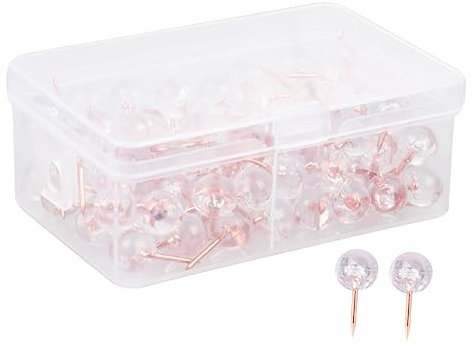 DIYEAH 100stücke Dekorative Pinnadeln Roségold Praktische Reißzwecken Für Karten Korktafeln Und -projekte Für Büro Und Zuhause