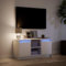 IKAYAA Mobile Porta TV 100 cm Mobile Porta TV con LED Mobile TV Soggiorno 100 cm Mobile Porta TV Moderno-Bianco-100 cm