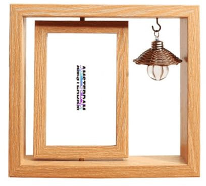 City Radio Amsterdam Building Bilderrahmen aus Holz, drehbar, 10 x 15 cm