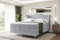 ALTDECOR Boxspringbett mit Silber Füßen, Matratze und Lattenrost, Topper, Polsterbett mit Bettkasten, Bett mit Stauraum H3- und H4- Matratze, Doppelbett -Vila-FS KING-180x200 - Grau Monolith