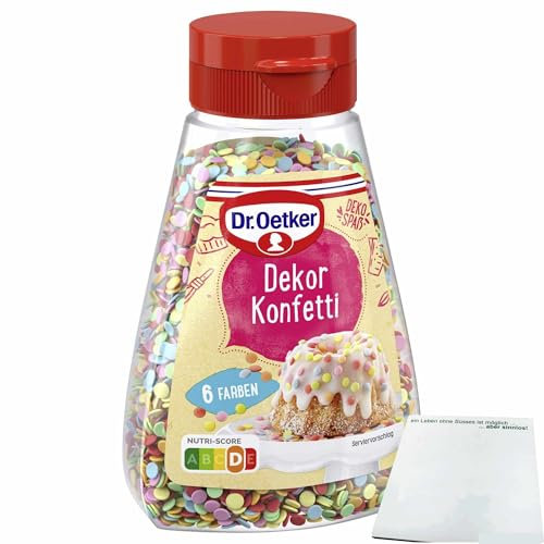 usy Bundle für Oetker Dekor Konfetti (100g Dose) + usy Block