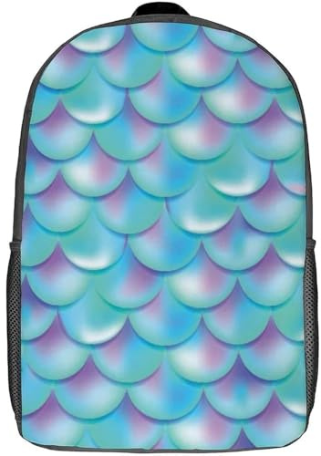 Unisex Schule Rucksack Mer-Mai-Zeichenskala Rucksack Stylischer Laptoptasche Für Büro, Geschenk, Schule, 42X32X14Cm