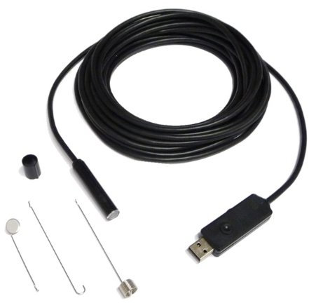 Caméra endoscope USB étanche IP67 avec câble de 7 m et éclairage LED