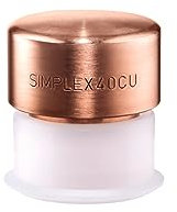 Halder 3804040 Copper Impact Head for Mallet with Plastic Sleeve, Multi-Colour, 40 mm