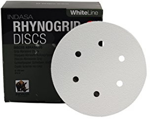 INDASA – Festplatte Rhynogrip weiß Line Ø150 6 F P80