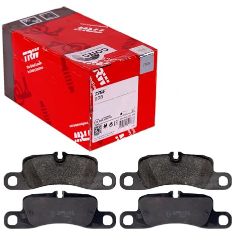 TRW GDB1839 Brake Pad Set of 4 Compatible for Porsche Cayenne SUV (9PA) 2002-2010 Rear Axle and Other Vehicles