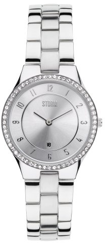 STORM 47189/S Damen-Armbanduhr, silberfarbenes Edelstahl-Armband