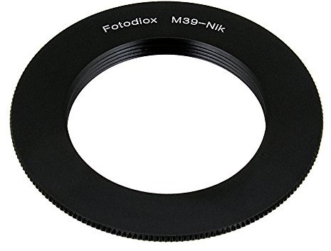 Fotodiox Lens Mount Adapter Compatible with M39/L39 (x1mm Pitch) Lenses to Nikon F-Mount Cameras