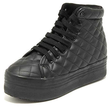 Jeffrey Campbell 7656G Sneaker Donna nera HOMG Zeppa Scarpa Shoes Women [41 EU-8 UK]