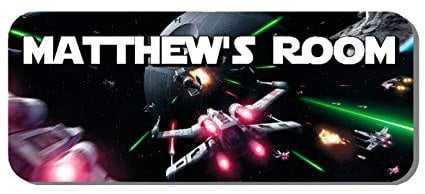 Star Wars Door Plaque - Personalised Childrens Bedroom Sign Gift (SS30031)