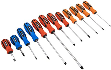 Siegen by Sealey Soft Grip Screwdriver Set 12pc - S0616