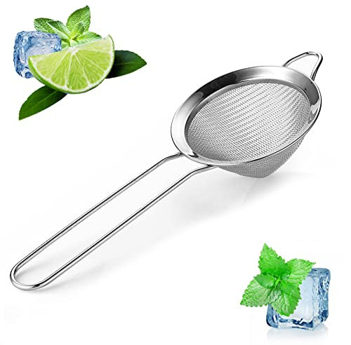 HUELE 24,1 cm/24 cm fine colino in acciaio INOX per cocktail drink bar colini barman bar Tool