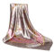 Foulard en soie pour femme - Grand carré Satin 90 cm - argenté - 89 cm
