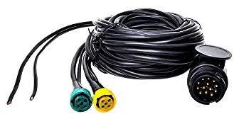 ProPlus Kabelsatz 7M mit Stecker 13-polig und 2X Steckverbinder 5-polig + 5M DC, 28