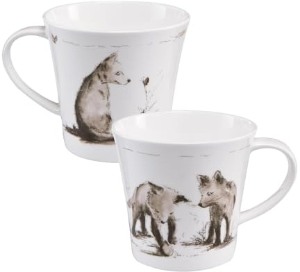 Goebel Peter Schnellhardt Tasse, Becher Fuchs Entdeckungsreise 350ml Porzellan