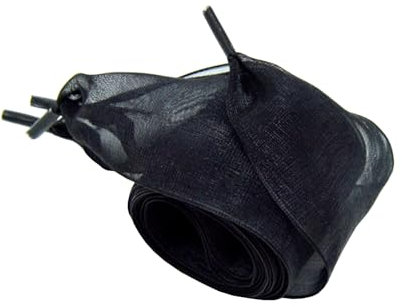 BupiMufi 4 cm Lacci larghi del nastro Lacci delle scarpe fatto di organza 140 CM Nero