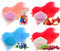 4x100g Aromazucker mit Geschmack. Bubble - Gum, Erdbeer, Heidelbeere, Kirsche bunter farbiger Zucker für Zuckerwatte, Popcorn und zum Dekorieren. Premium Zucker Set für die Zuckerwatte Maschine