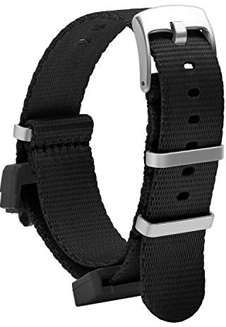 OLLREAR Unisex Nylon Uhrenarmbänder Ersatz Kompatibel mit G-8900 GA-100HP GD-100H series DW-5600 GW-M5610 DW6900 22mm Schwarz