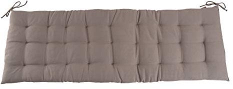 CB Home & Style Bankauflage Bankkissen 4 cm dick Sitzpolster Bank Gartenbank Auflage (120 x 40 cm, Hellgrau)
