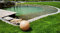 Trango 400S Gartenkugel IP65 Kugelleuchte 40cm Durchmesser in Sandstein-Optik *SANDSTONE* mit je 5 Meter Zuleitungskabel & E27 Fassung Kugellampe, Gartenleuchte, Außenlampe ohne Leuchtmittel