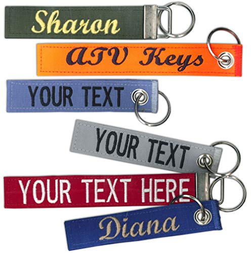 Custom Name Tape Material 4.5 or 6 Luggage/Crate Tags with Grommet or Clamp Option 2 Sizes to Choose from.