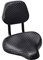 Extra Weicher Fahrradsattel Mit Rückenlehne,Atmungsaktiv Ergonomischer Touring Sattel Gefedert Fahrrad Komfort Kunstleder Fahrrad Fahrradsattelsitz,Schwarz