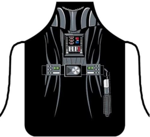 WOO LANDO Grillschürze für Männer - 73x57 cm - lustige Geschenkidee zum Grillen (DARTH)