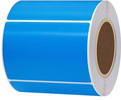 Hylabelest Direct Thermal Labels Address Label for UPC Barcodes White Address Shipping Labels Compatible with Printer Zebra Desktop Printers (Blue, 76×51mm)