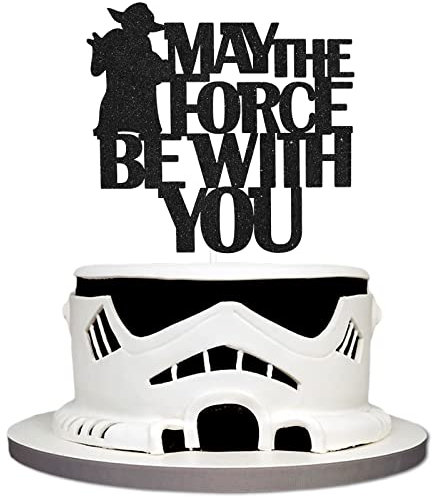 May The Force Be With You Happy Birthday Cake Topper