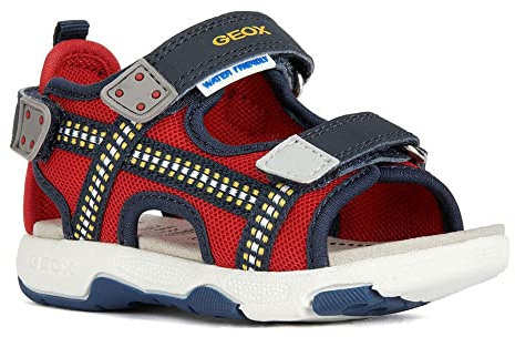 Geox Garçon B Multy Boy Sandal, Red Navy, 25 EU