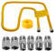 MCAMPAS Flexible Edelstahl-Gasleitung für Trockner, Garagenheizungen, Gasherde, Warmwasserbereiter; 1,6 cm Außendurchmesser (1,27 cm ID) Gas-Flexleitung mit 1,27 cm FIPX1,27 cm MIPX3/4 Zoll