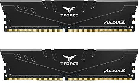 TEAMGROUP T-Force Vulcan Z DDR4 16GB Kit (2x8GB) 3600MHz (PC4-28800) CL18 Módulo de Memoria de Escritorio Ram Negro - TLZBD416G3600HC18JDC01