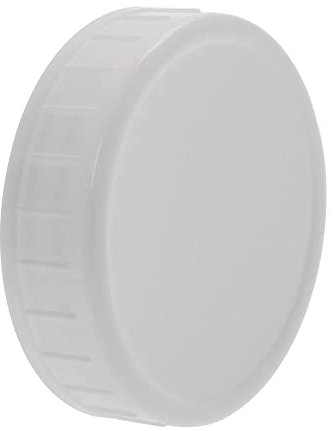 diyfixlcd 48 Pieces Plastic Jar Lid for Mason, White Storage Cap Reusable Unlined Bottle Cover for Mason Canning Ball Kerr Jars (70mm/2.7inches)