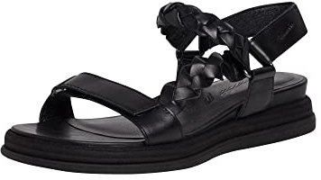 Tamaris Femme Damen 1-1-28263-30 Sandale cale, Noir, 40 EU