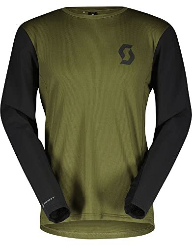 Scott Trail Vertic DH Fahrrad Trikot lang fir grün/schwarz 2024: Größe: S (44/46)
